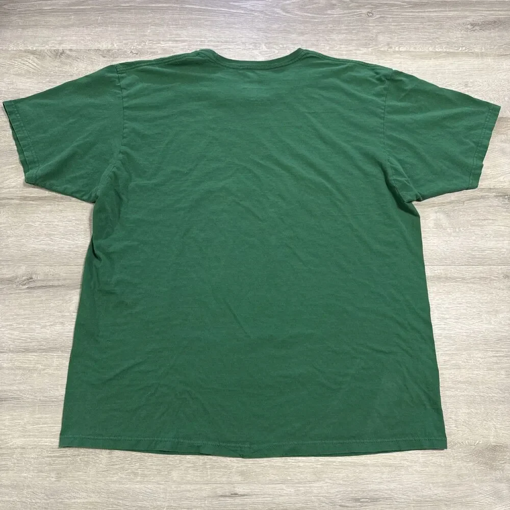 Brooklyn Nets Shirt Basketball Adidas Men's Green 2XL Tee Top